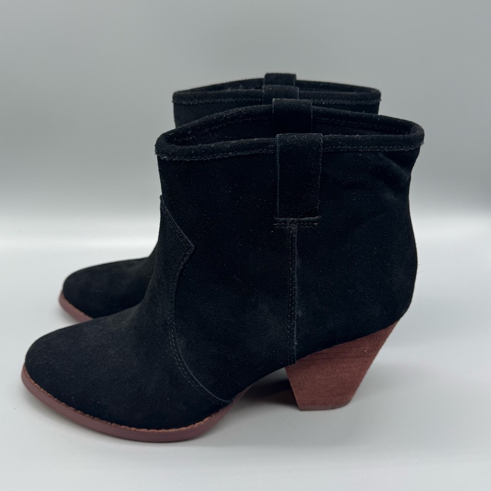 Splendid Erin Black Suede Ankle Boots Womans sz 7 Orig $149
